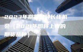 2023年期货品种长线机会（2021年即将上市的期货品种）