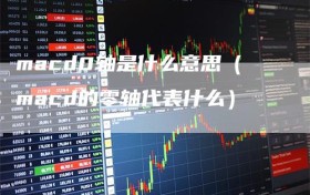 macd0轴是什么意思（macd的零轴代表什么）