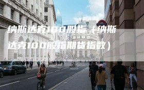 纳斯达克100股指（纳斯达克100股指期货指数）