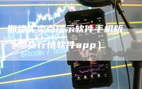 期货买卖点提示软件手机版（期货行情软件app）