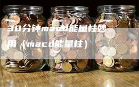 30分钟macd能量柱妙用（macd能量柱）