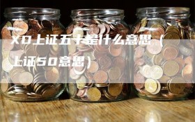 XD上证五十是什么意思（上证50意思）