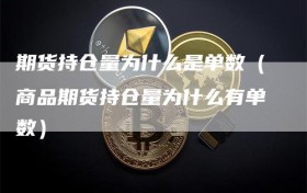 期货持仓量为什么是单数（商品期货持仓量为什么有单数）