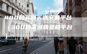 480秒买涨买跌交易平台（300秒买涨跌正规平台）