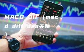 MACD DIF（macd diff dea关系）