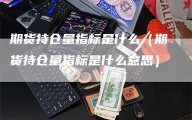 期货持仓量指标是什么（期货持仓量指标是什么意思）