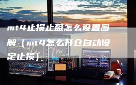 mt4止损止盈怎么设置图解（mt4怎么开仓自动设定止损）