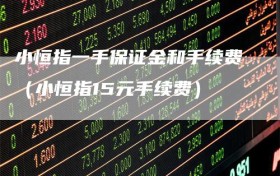 小恒指一手保证金和手续费（小恒指15元手续费）