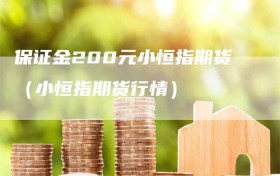 保证金200元小恒指期货（小恒指期货行情）