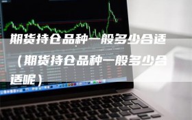 期货持仓品种一般多少合适（期货持仓品种一般多少合适呢）