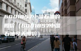 6001857中国石油的股价（6001857中国石油今天股价）