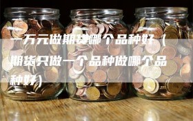 一万元做期货哪个品种好（期货只做一个品种做哪个品种好）