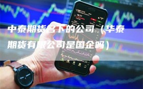 中泰期货名下的公司（华泰期货有限公司是国企吗）