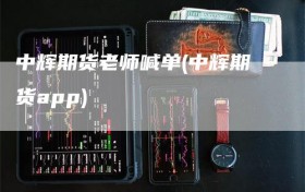 中辉期货老师喊单(中辉期货app)