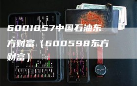 6001857中国石油东方财富（600598东方财富）